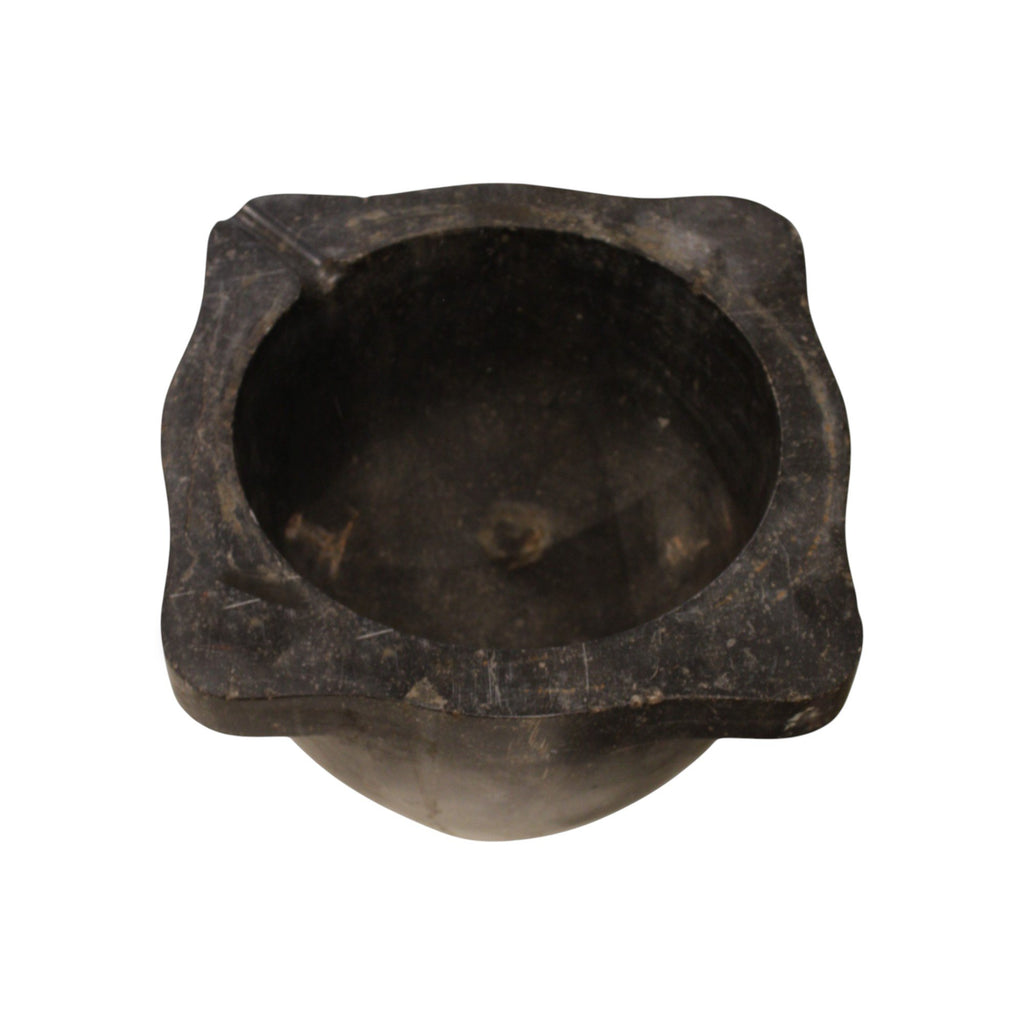 19th Century French Antique Marble Mortar Bowl - Large