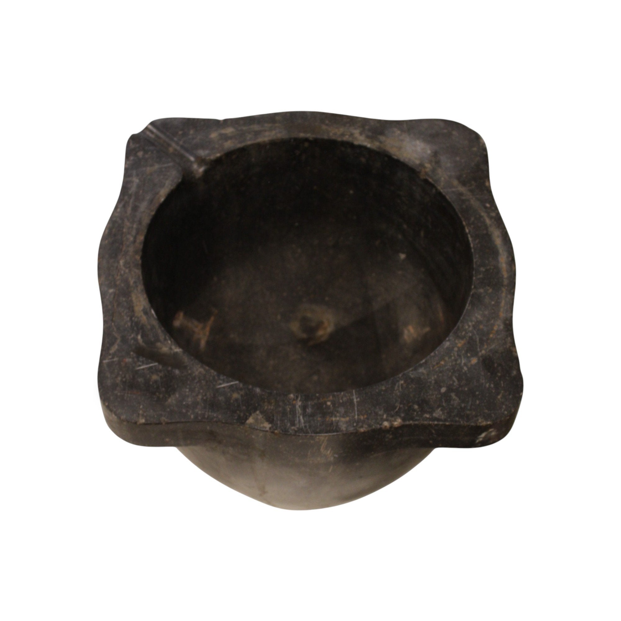 19th Century French Antique Marble Mortar Bowl - Large