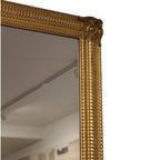 19th Century French Antique Louis Philippe Gilded Mirror with Ripple Detail