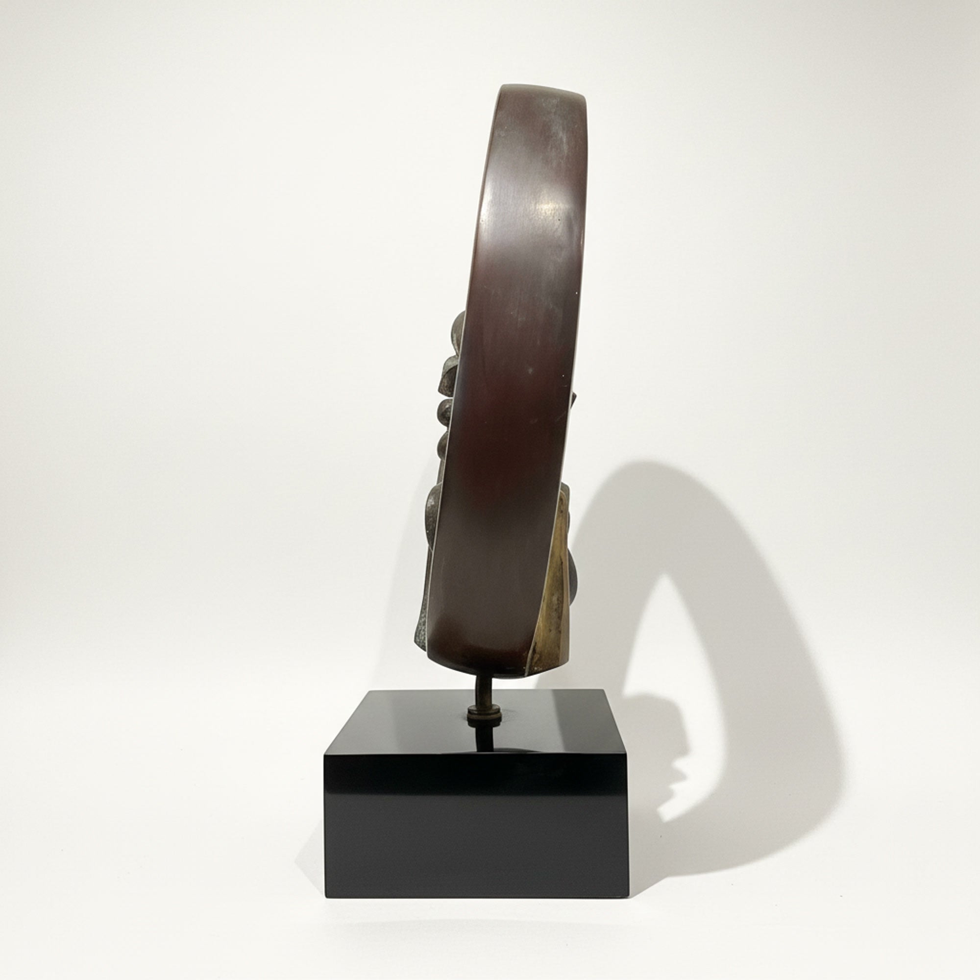 Modern Abstract Bronze Sculpture - Signed