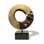 Modern Abstract Bronze Sculpture - Signed