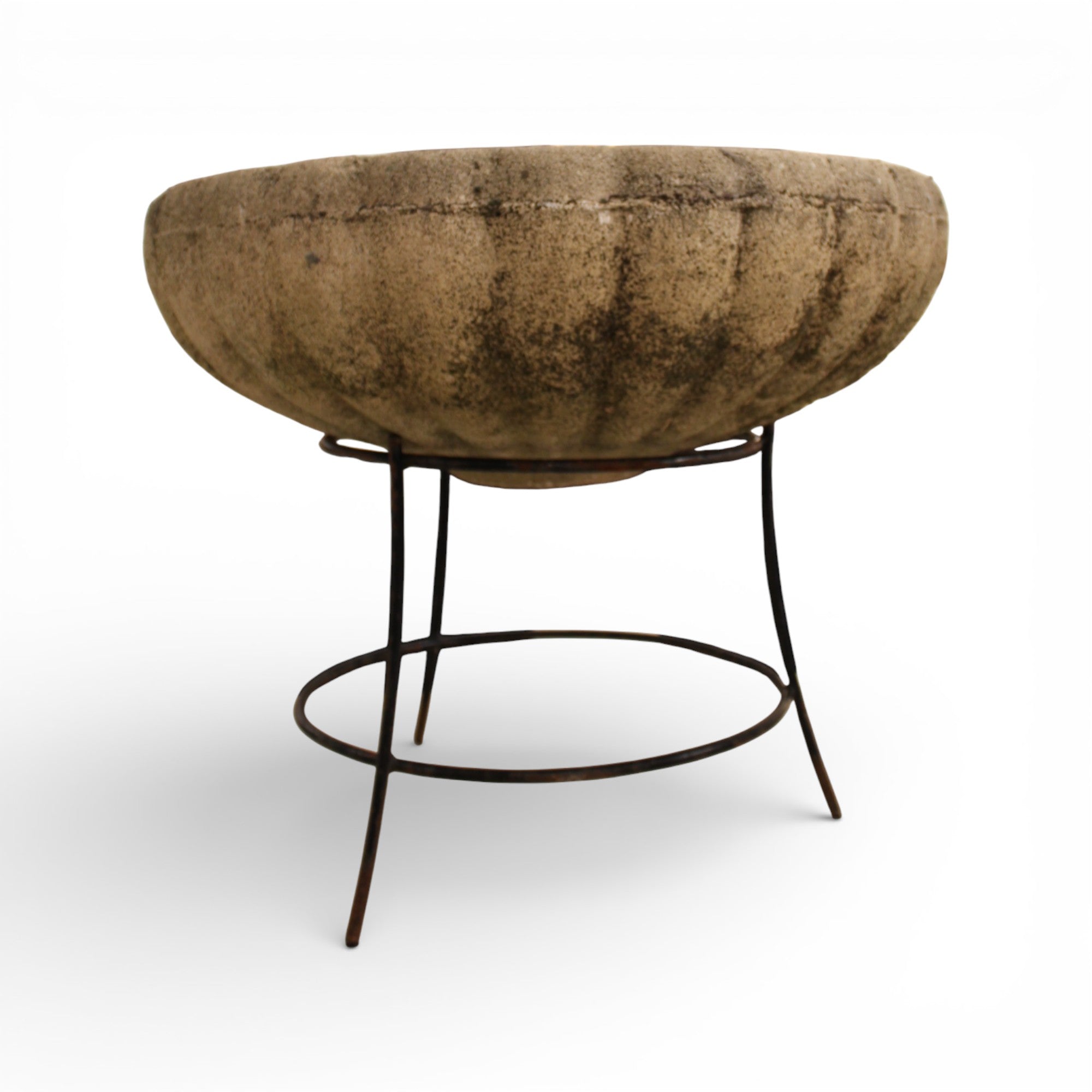 Vintage French Antique Jardinere or Planters with Iron Stand - 2 Available