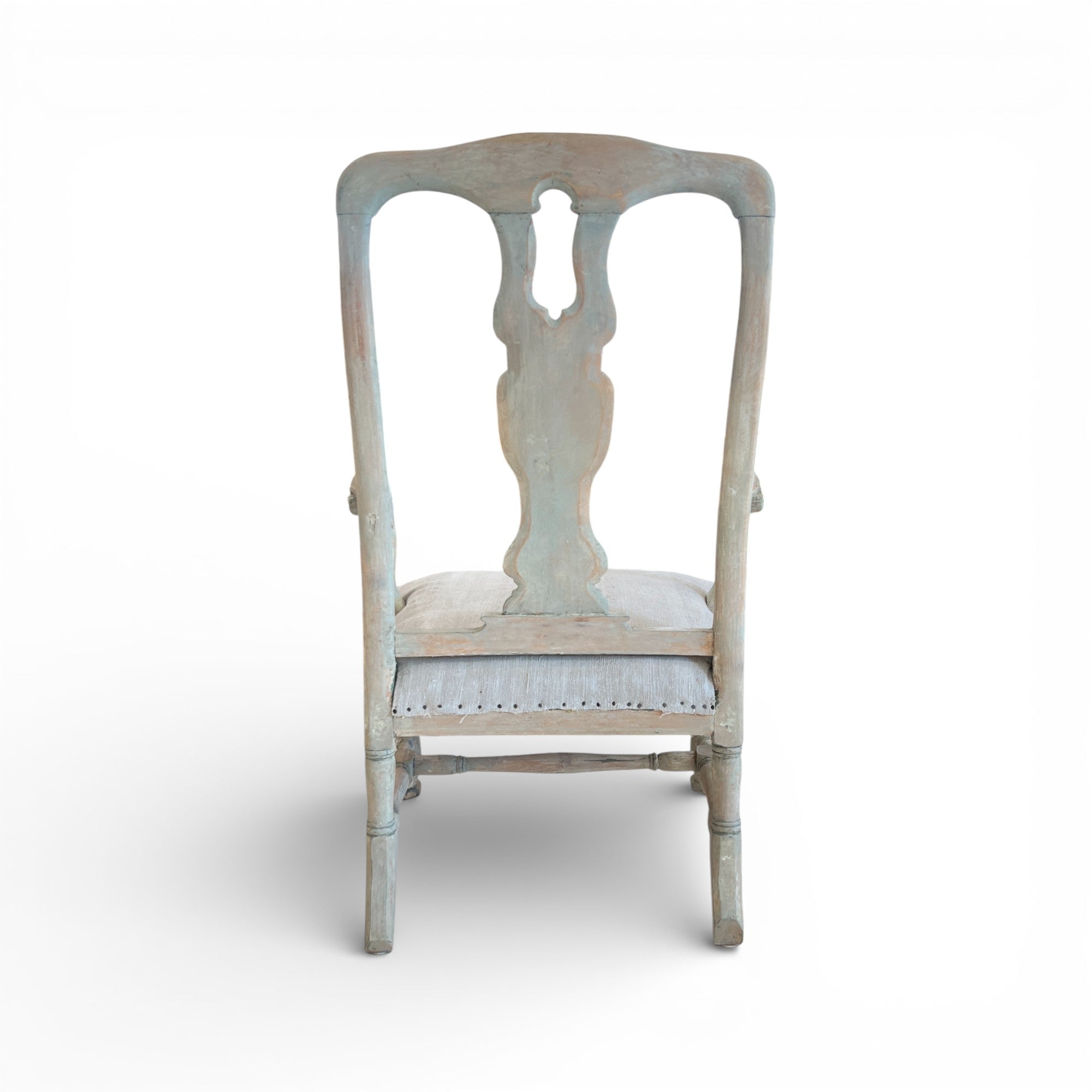 19c Swedish Antique Pair of Arm Chairs