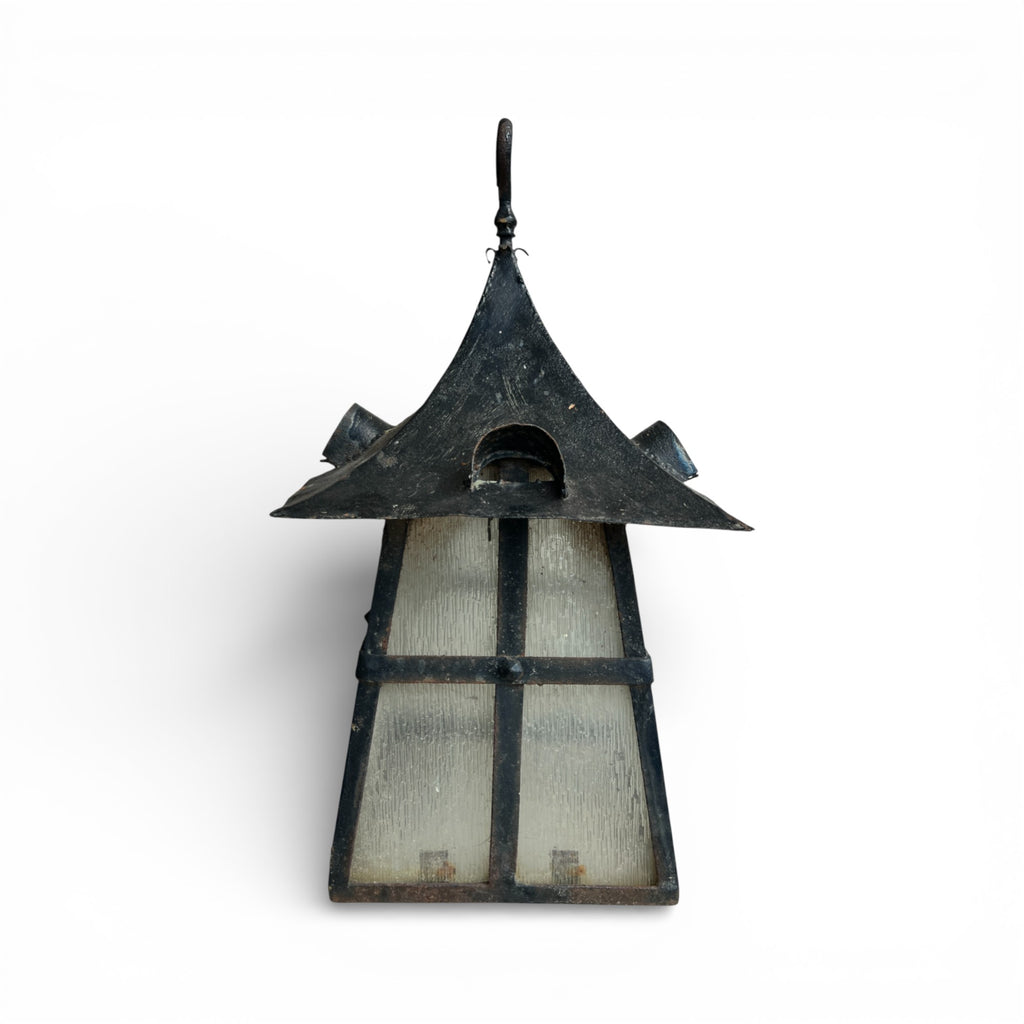 Vintage French Pair of Iron Lanterns