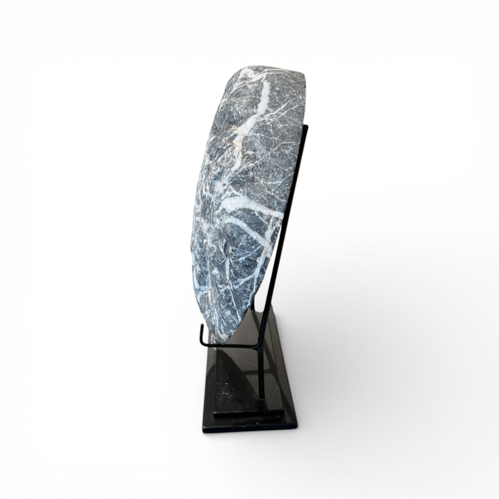 Marble Disc with Iron Base (Black)