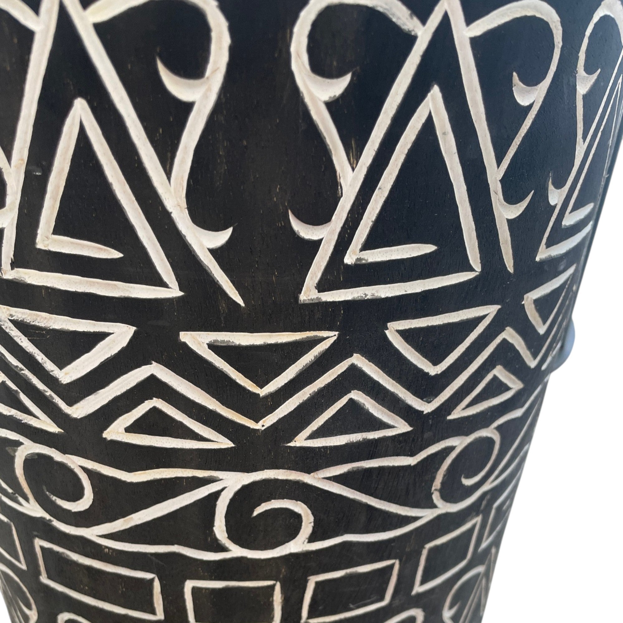 Black & White Tribal Stool/Table