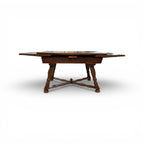 19th Century Swiss Antique Walnut Table with Slate & 2 Leaves
