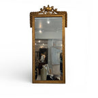 18th Century French Antique Louis XVI Neoclassical Mirror with Urn