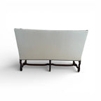 Louis XIV Upholstered Canapé with Nailhead Trim & Os De Mouton Walnut Stretcher