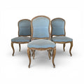 19th Century French Antique Set of 4 Louis XV Chairs