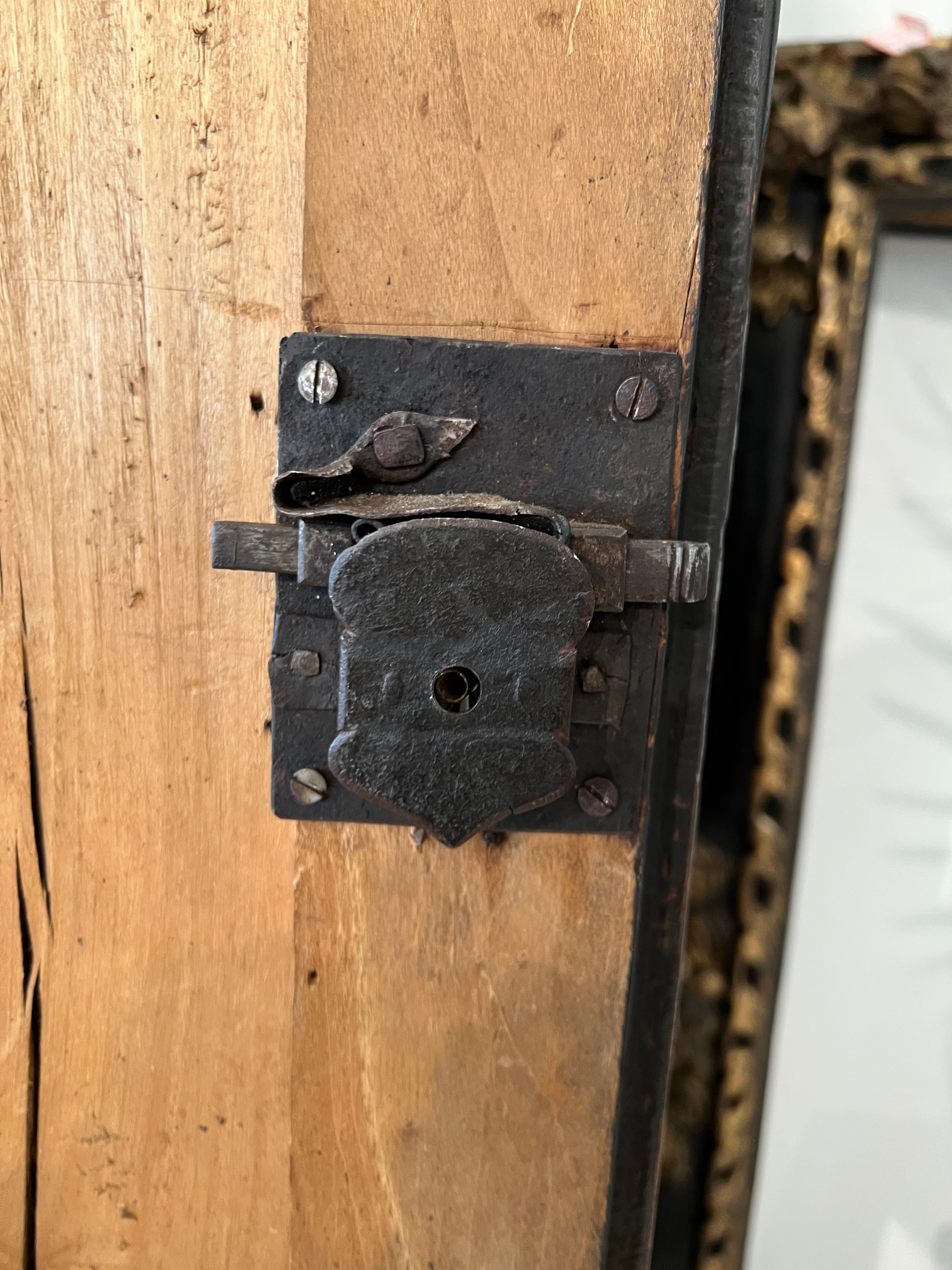 18th Century Italian Black Armoire