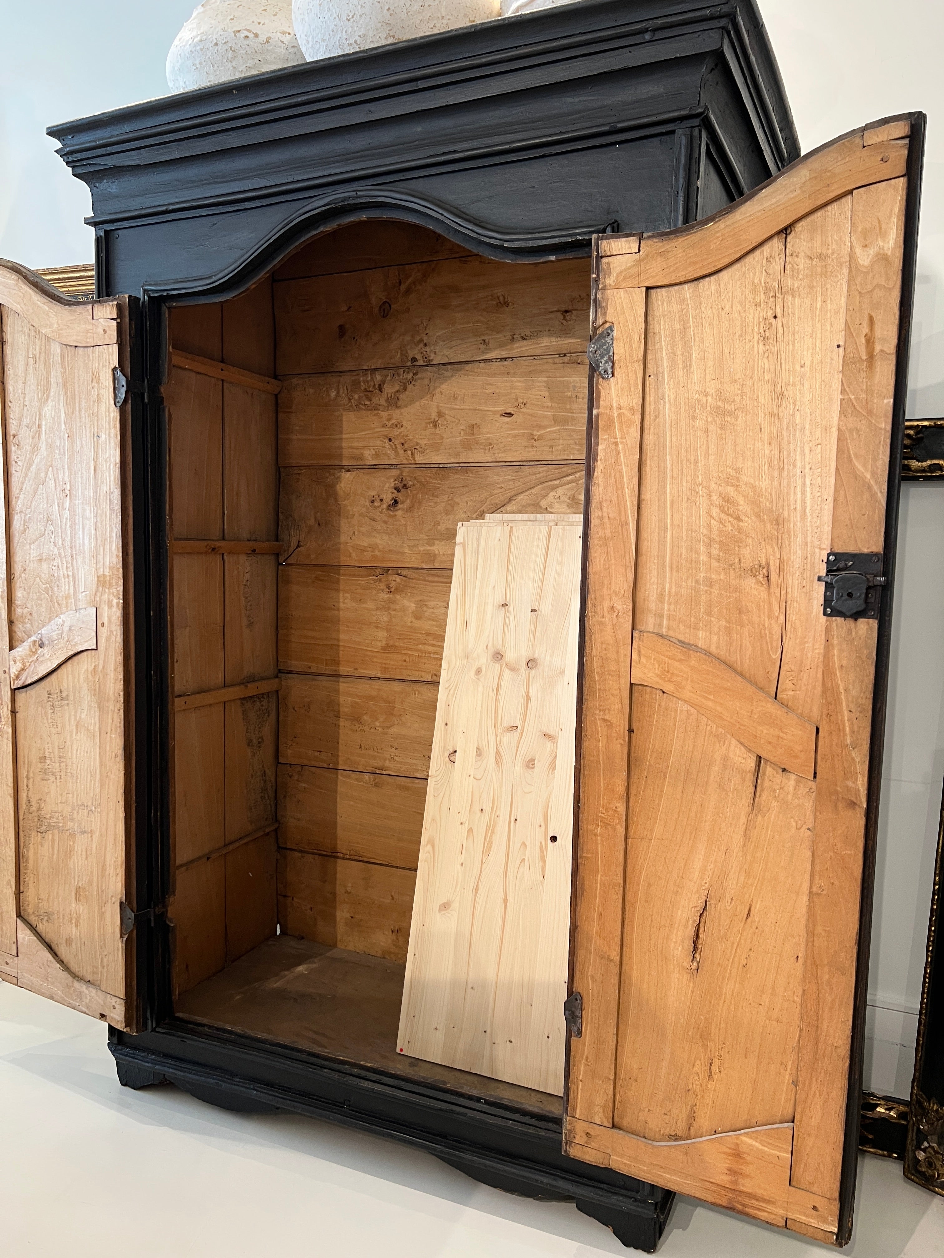 18th Century Italian Black Armoire