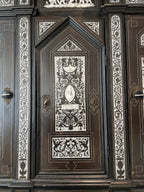 19th Century Italian Cabinet with Bone Inlay by Ferdinando Pogliani
