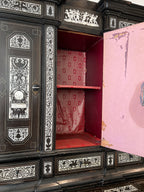 19th Century Italian Cabinet with Bone Inlay by Ferdinando Pogliani