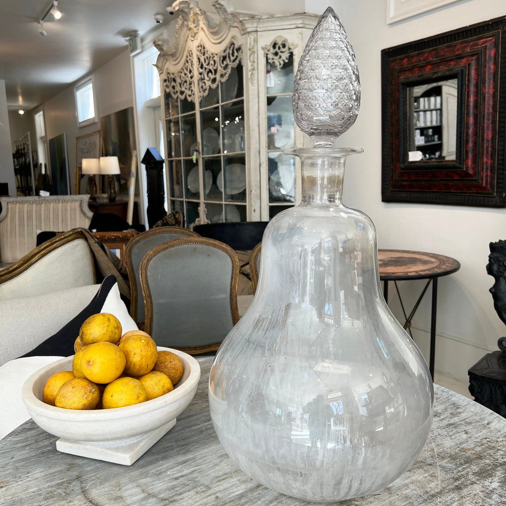 19th Century French Antique Glass Apothecary Jar