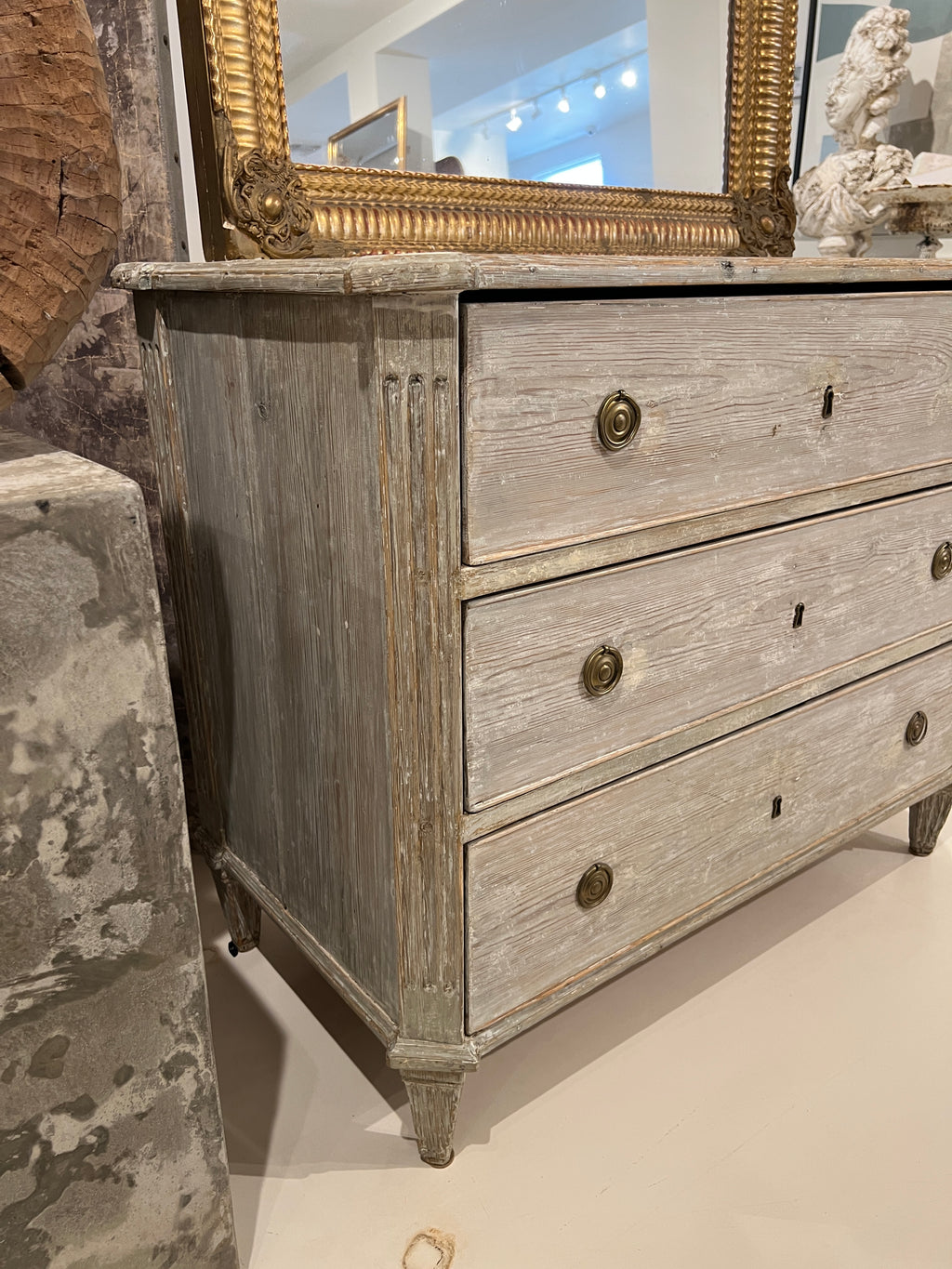 18th Century Swedish Gustavian Antique Painted Chest