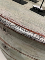 18th Century German Antique Painted Rococo Bombe Chest