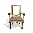 Italian Neoclassical Armchair with Detailed Carving
