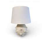 White Urchin Table Lamp with Shade