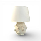 White Urchin Table Lamp with Shade