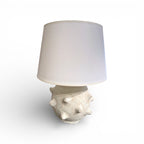 White Urchin Table Lamp with Shade