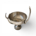 Aluminum Bowl With Stag Horns