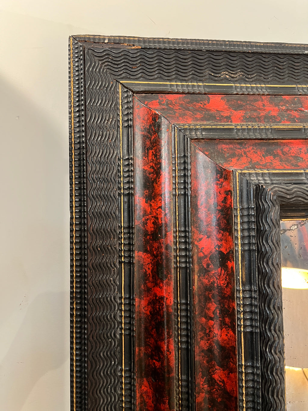 18th Century Italian Faux Tortoise Mirror