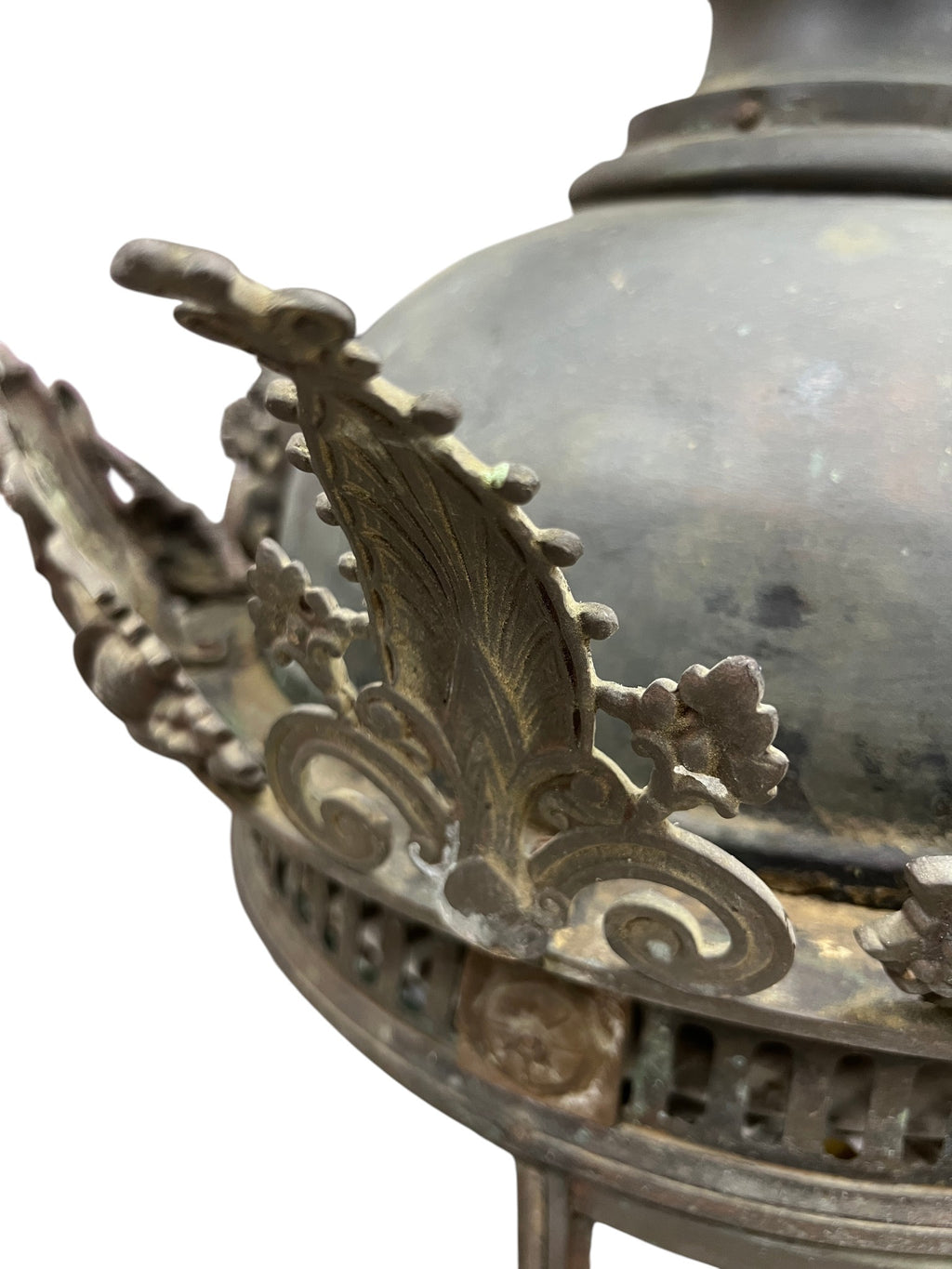 19th Century Italian Pair of Lanterns with Glass