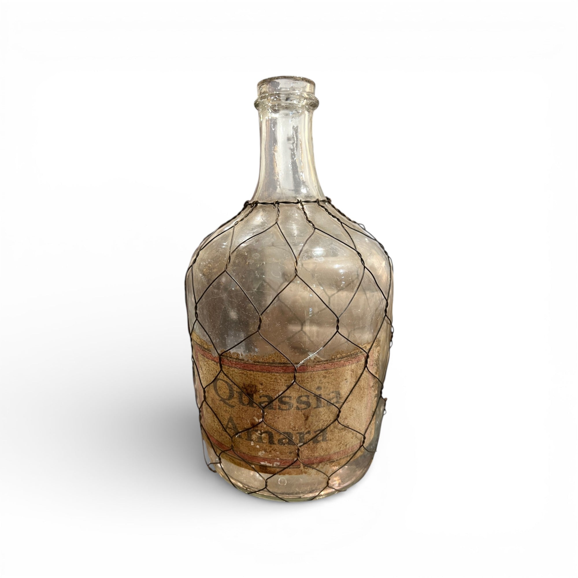 Vintage Bottle with Wire