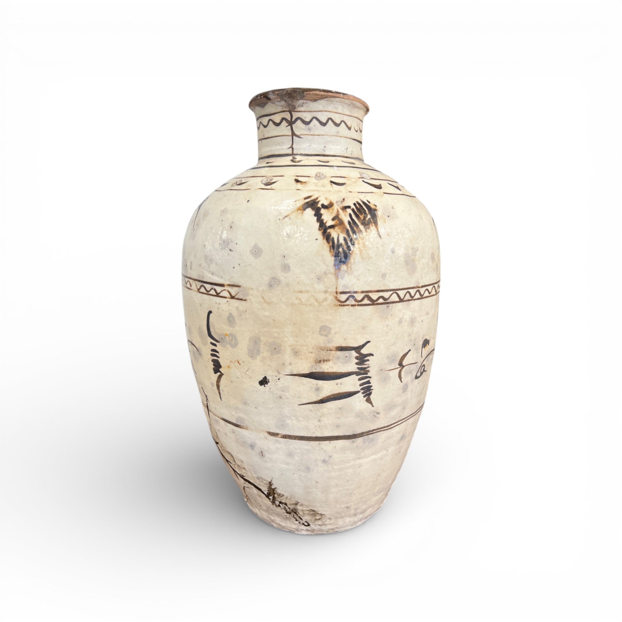 Antique Cizhou Chinese Wine Jar - Medium