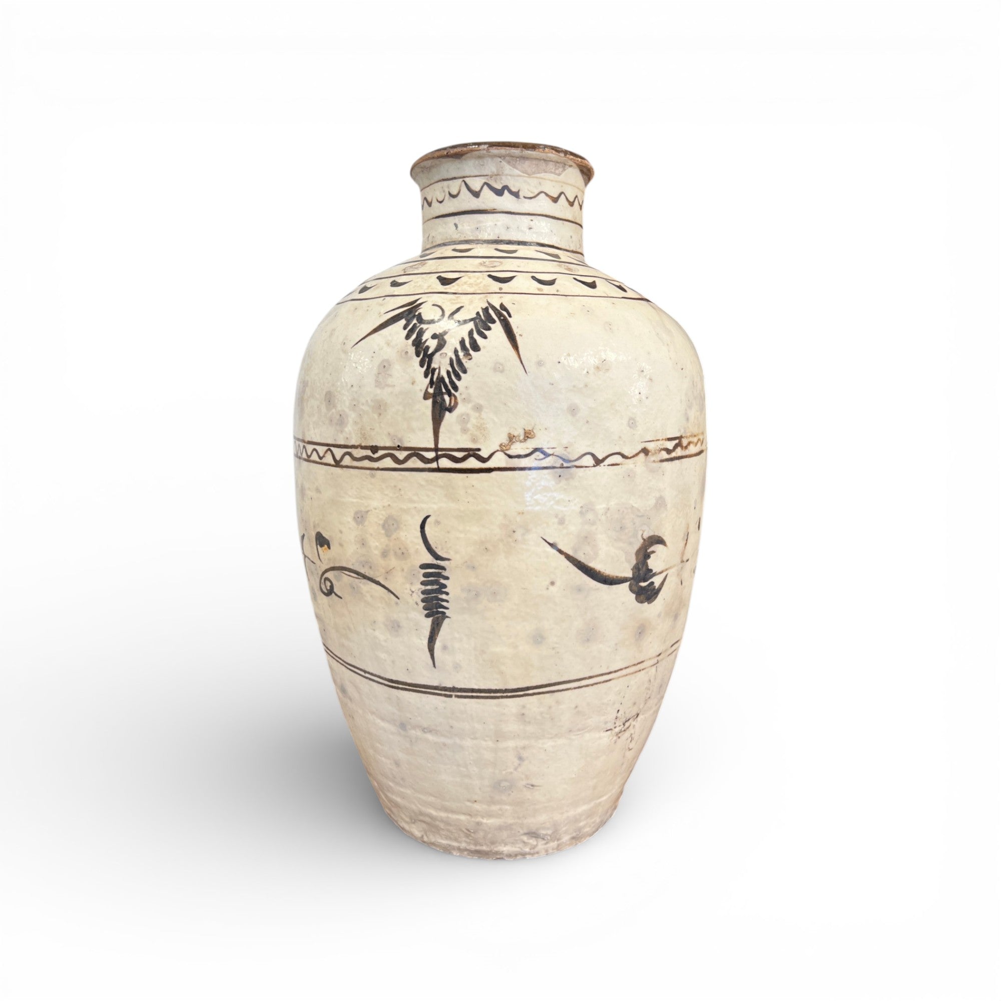 Antique Cizhou Chinese Wine Jar - Medium