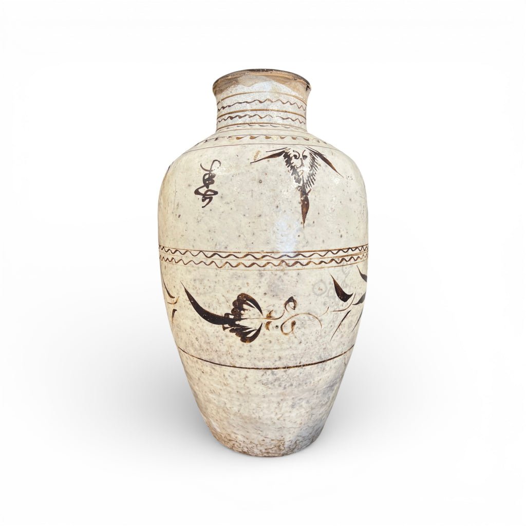 Antique Cizhou Chinese Wine Jar - Medium