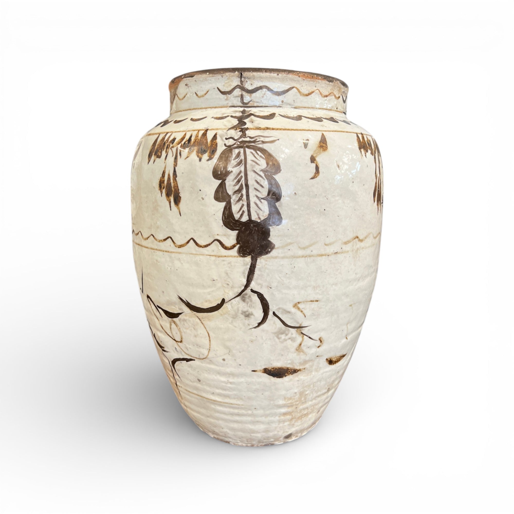 Antique Cizhou Chinese Wine Jar - Medium