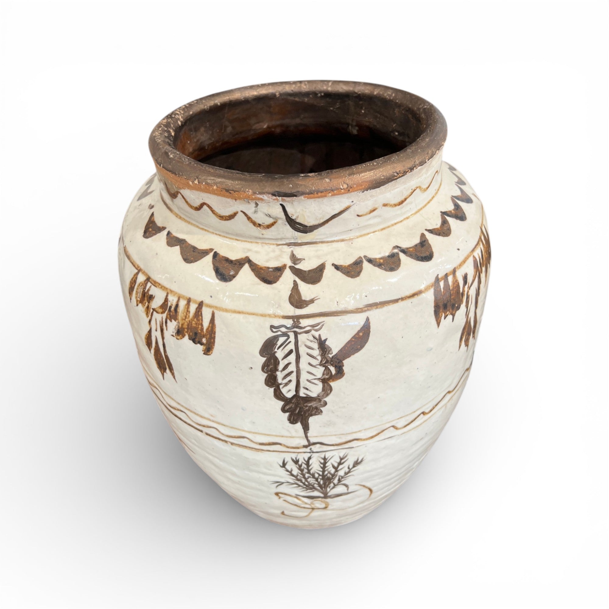 Antique Cizhou Chinese Wine Jar - Medium