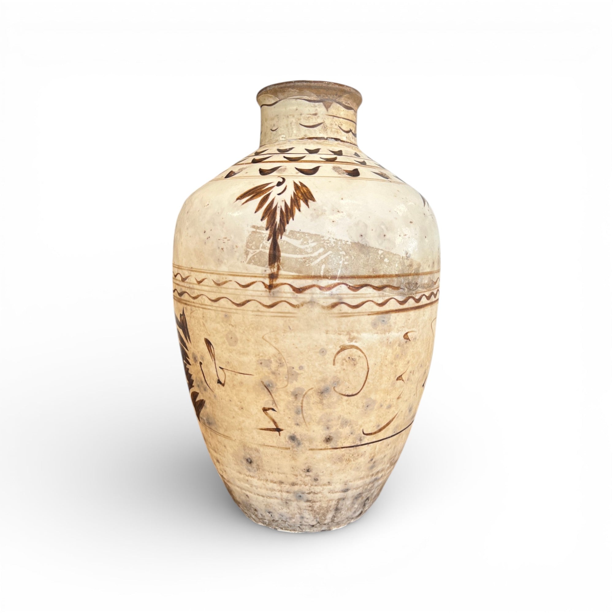 Antique Cizhou Chinese Wine Jar - Medium