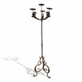 18th Century Iron 4 Light Torchere