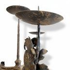 18th Century Iron 4 Light Torchere
