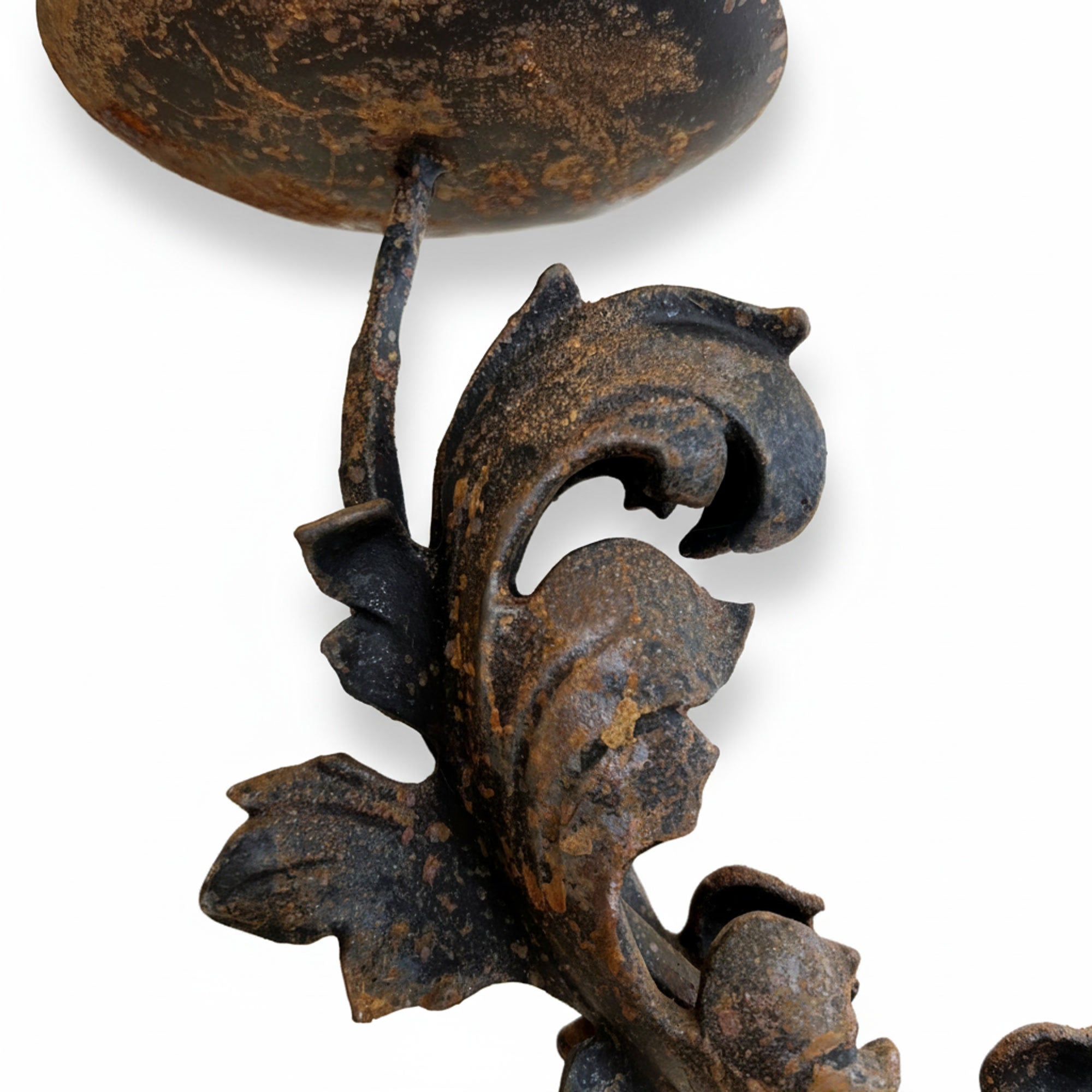 18th Century Iron 4 Light Torchere