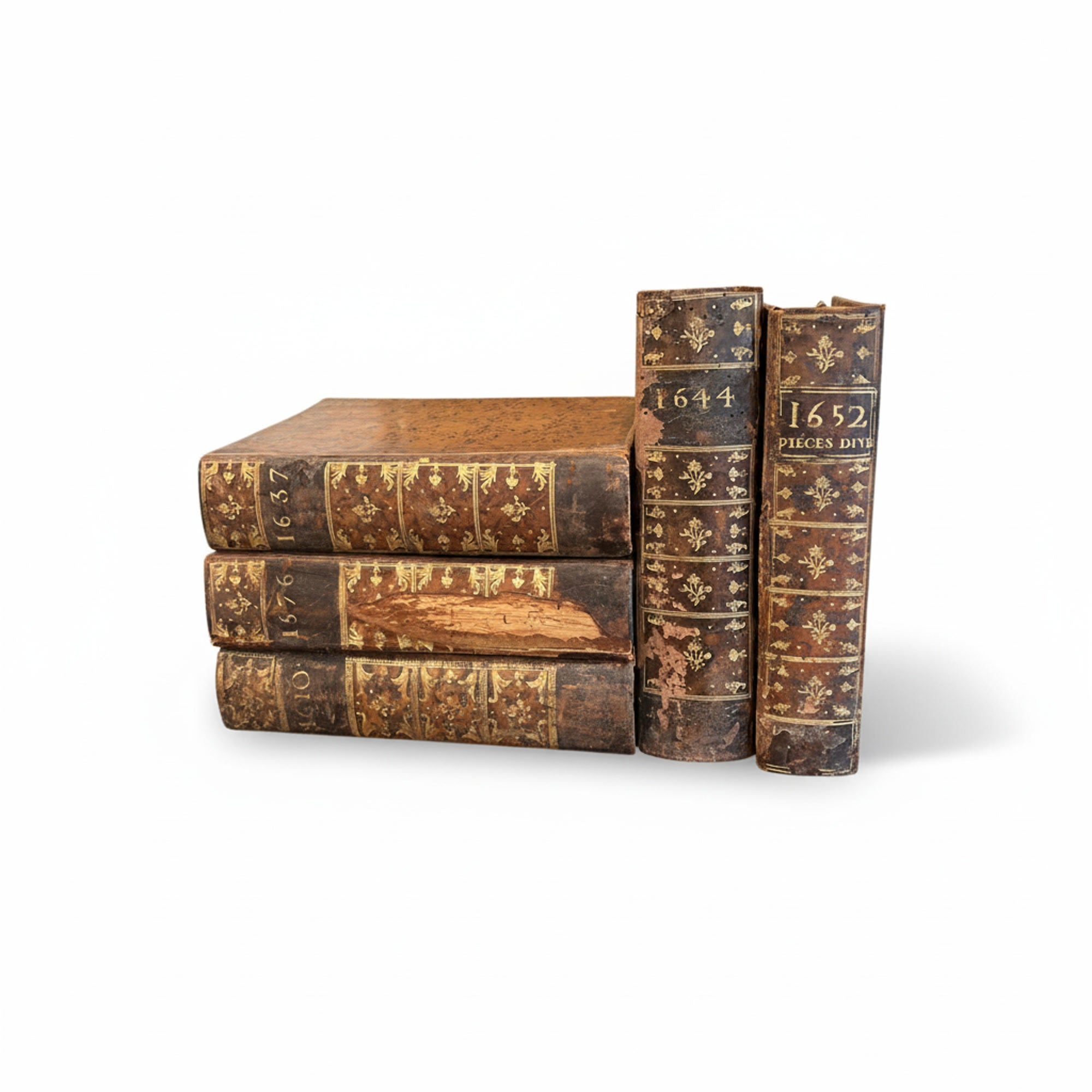 18th Century Louis XVI Set of 5 Livre Book Boxes