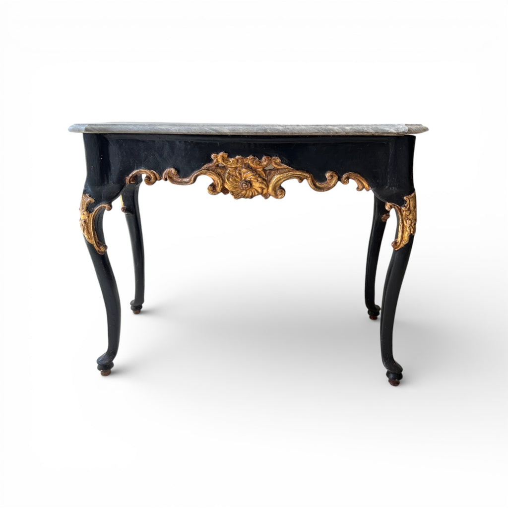 18th Century Italian Antique Console with Marble Top
