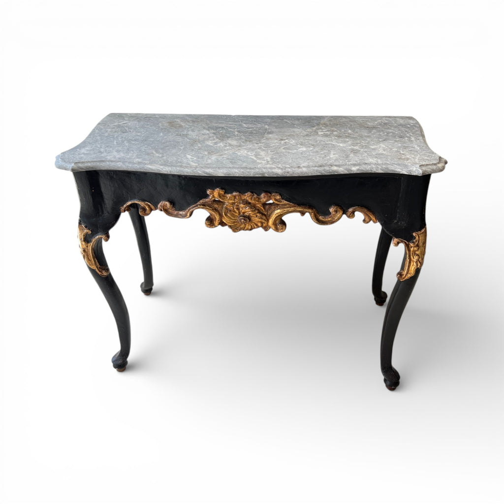 18th Century Italian Antique Console with Marble Top