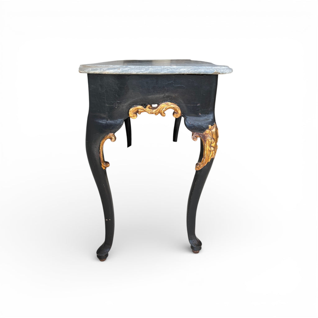 18th Century Italian Antique Console with Marble Top