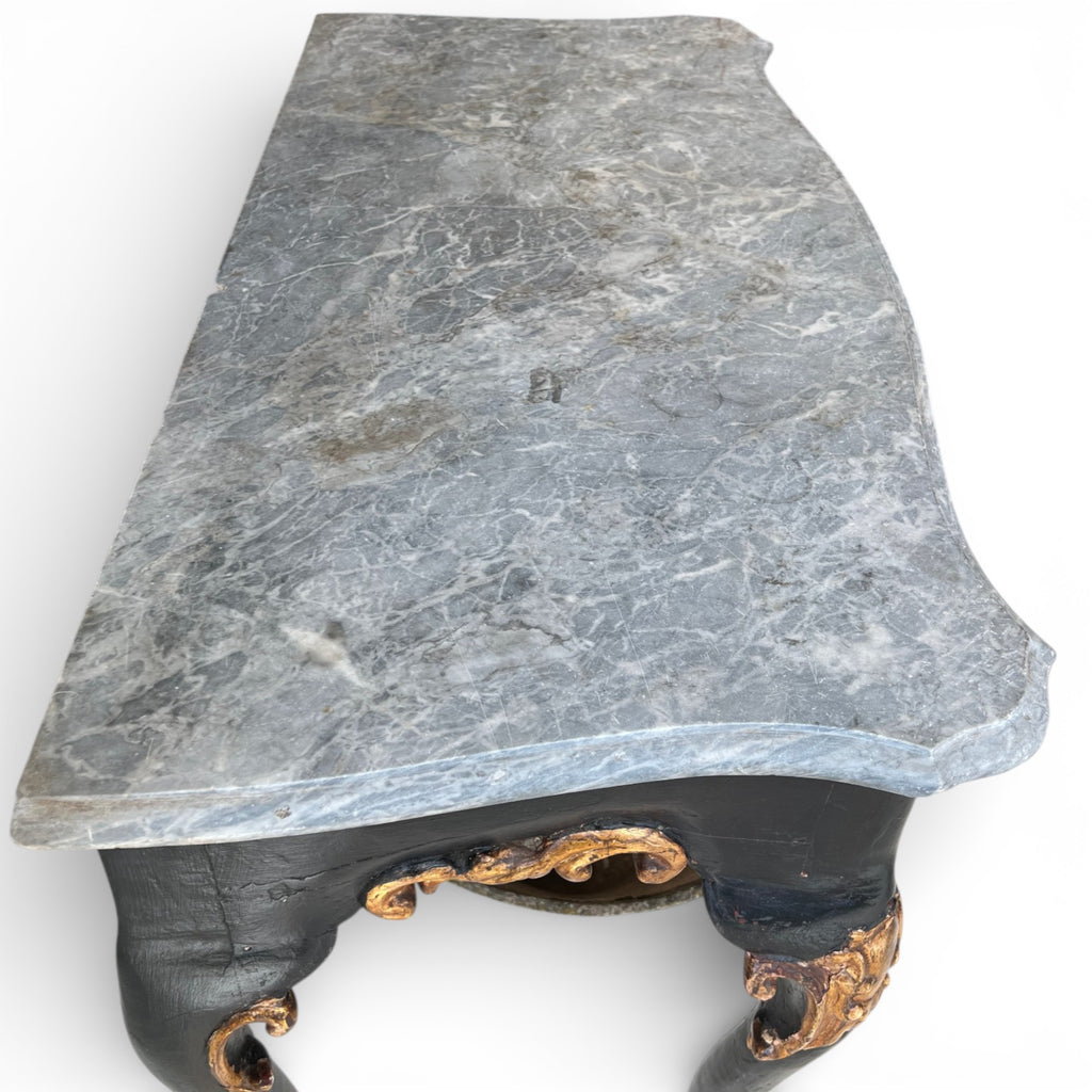 18th Century Italian Antique Console with Marble Top