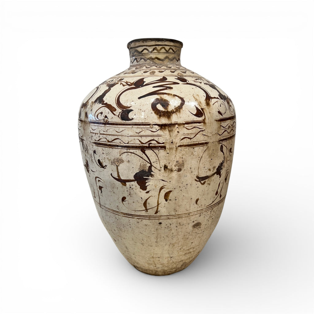 Antique Cizhou Chinese Wine Jar - Extra Large