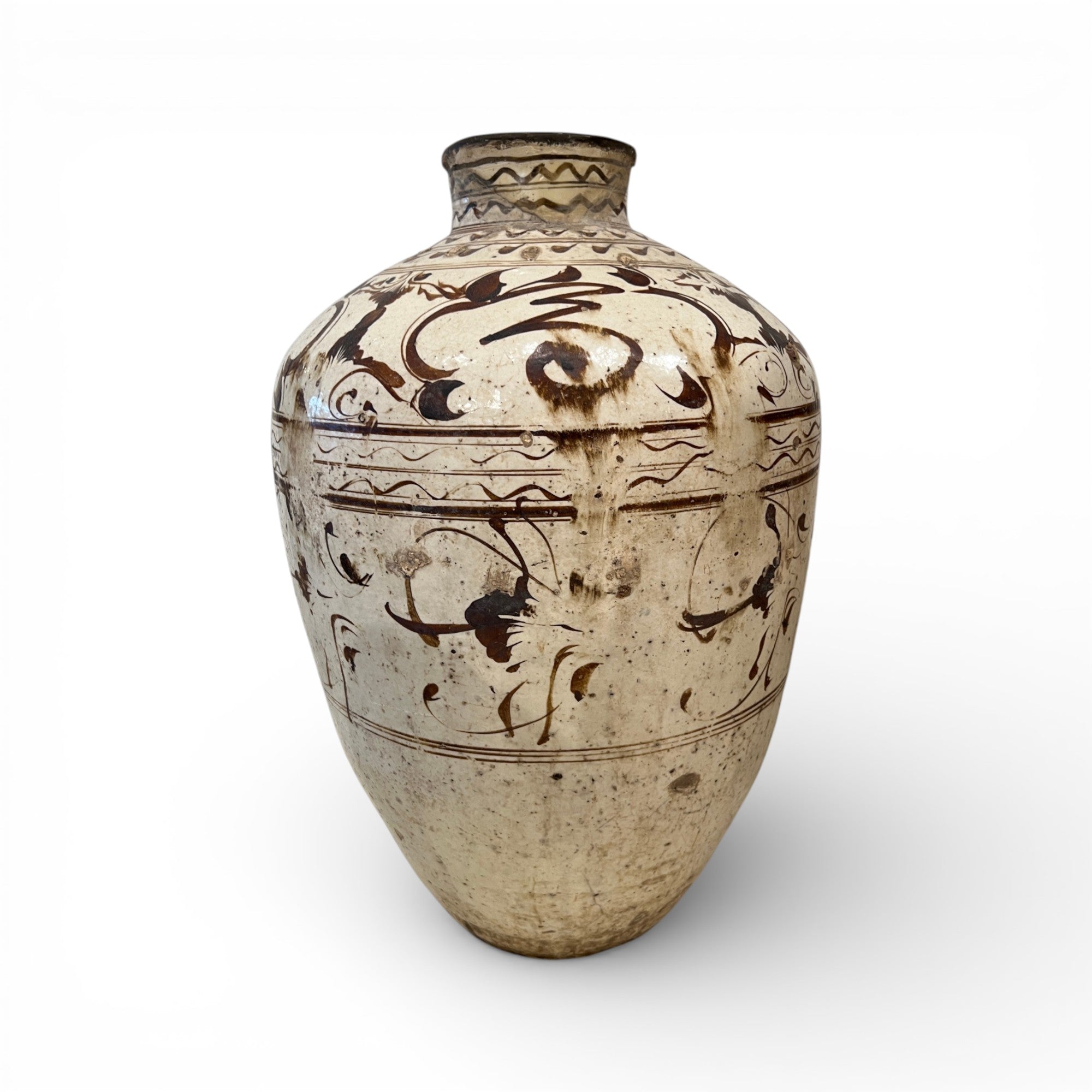 Antique Cizhou Chinese Wine Jar - Extra Large