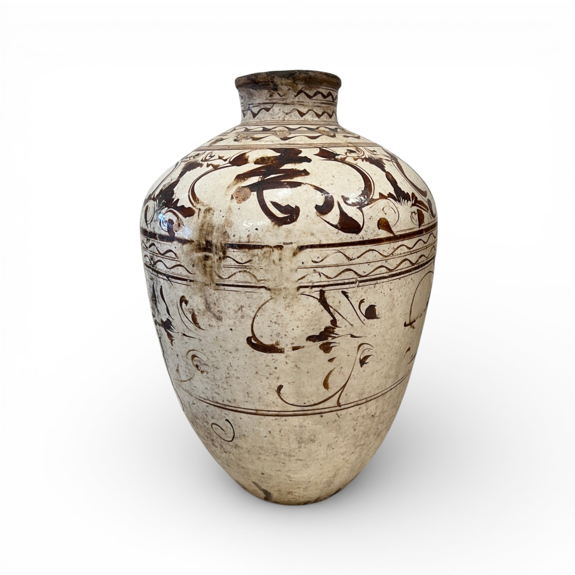 Antique Cizhou Chinese Wine Jar - Extra Large
