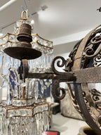 18th Century Spherical Iron 4 Light Chandelier