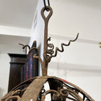 18th Century Spherical Iron 4 Light Chandelier