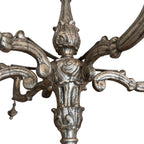 18th Century Italian 6 Arm Silverleaf Chandelier
