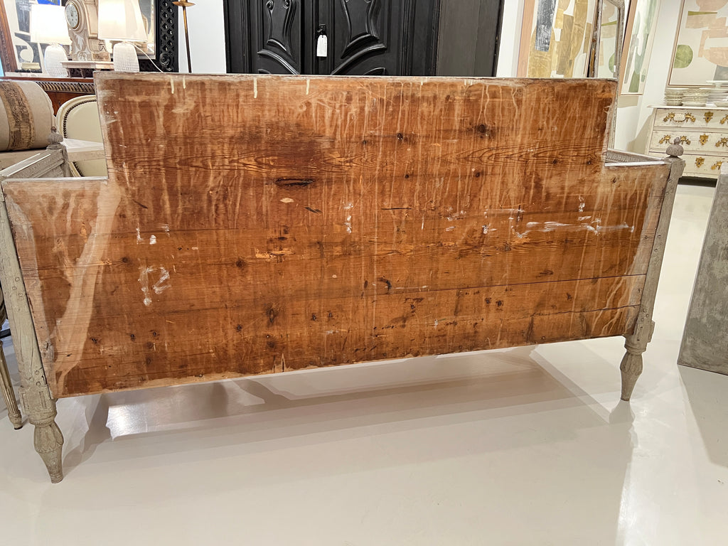 Swedish Bench with Neoclassical Carving